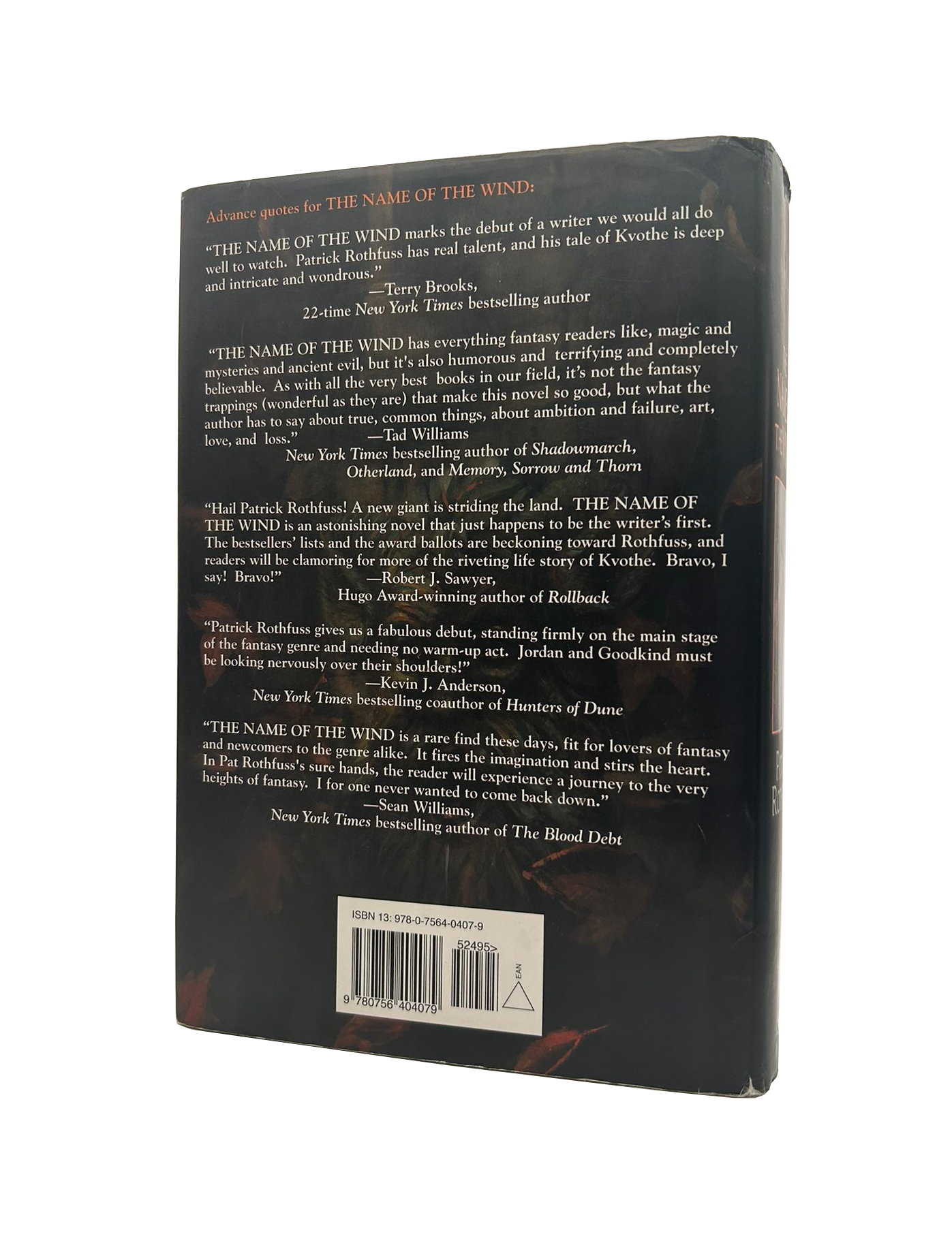 The Name Of The Wind - Patrick Rothfuss [SIGNED]