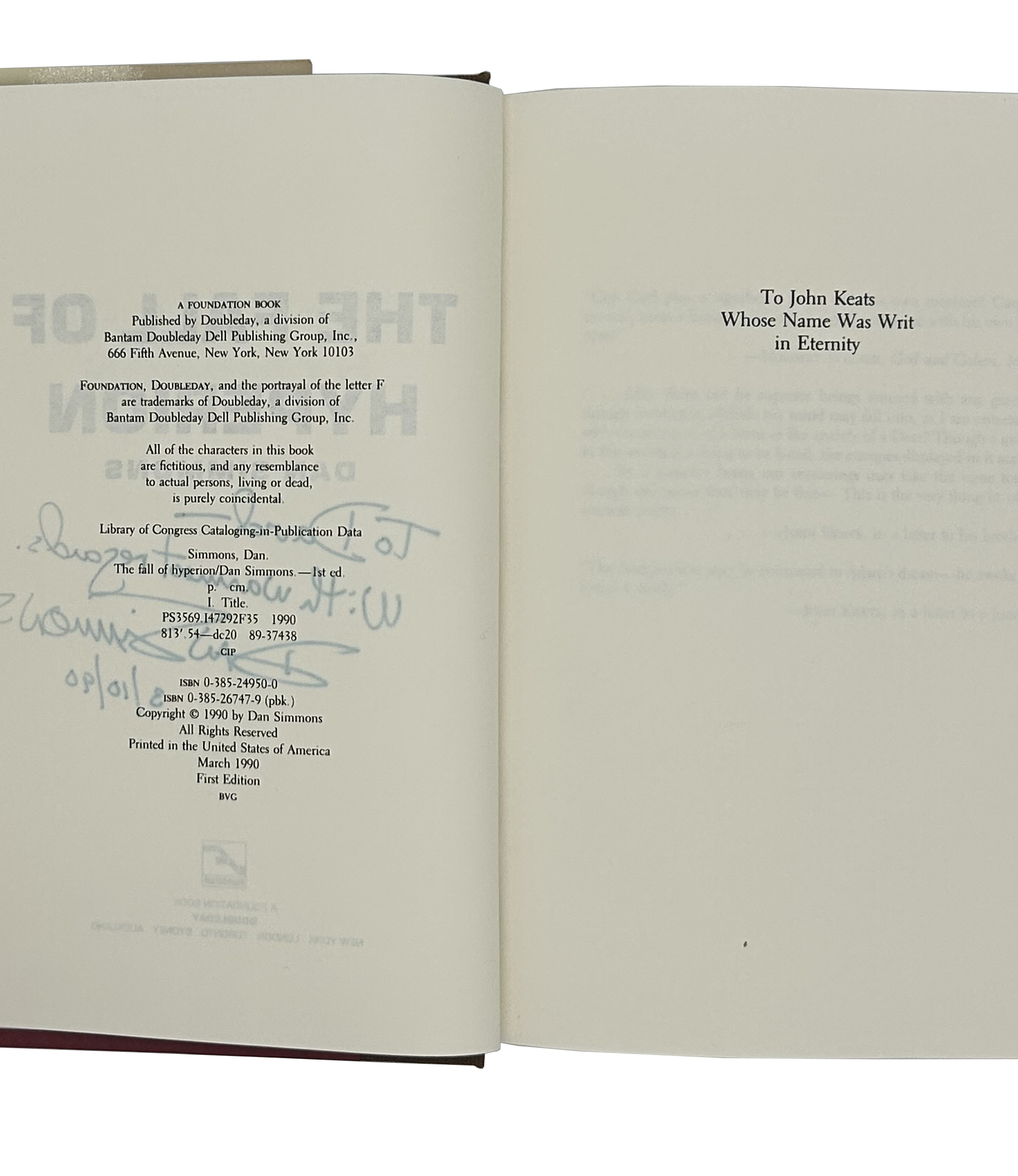 Hyperion & The Fall of Hyperion - Dan Simmons [SIGNED]