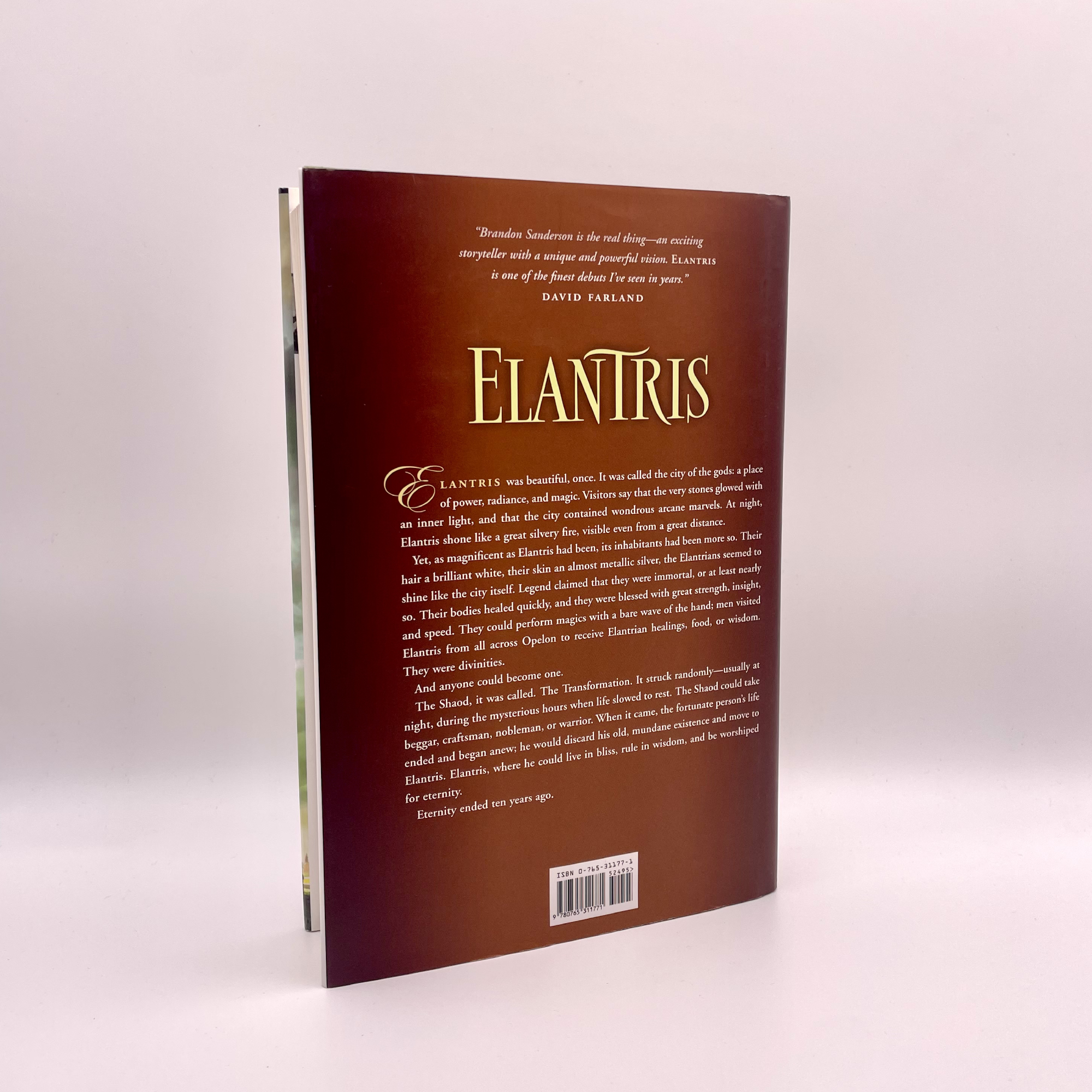 Elantris. First Edition.
