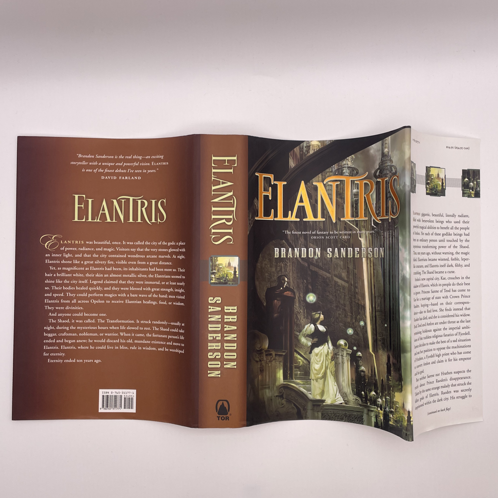Elantris. First Edition.