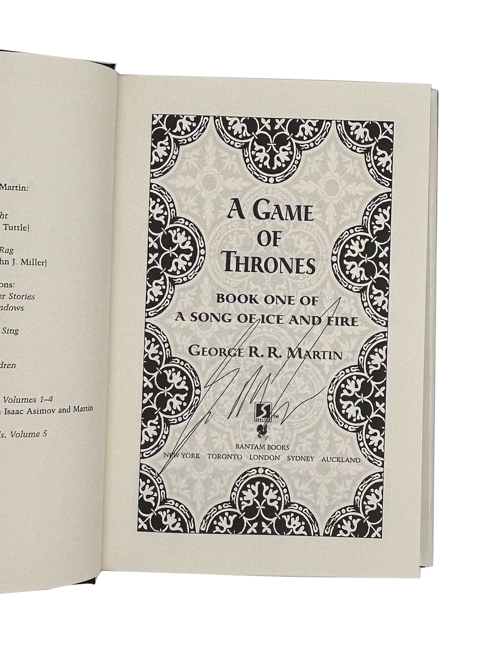 A Game of Thrones. First Edition. Signed