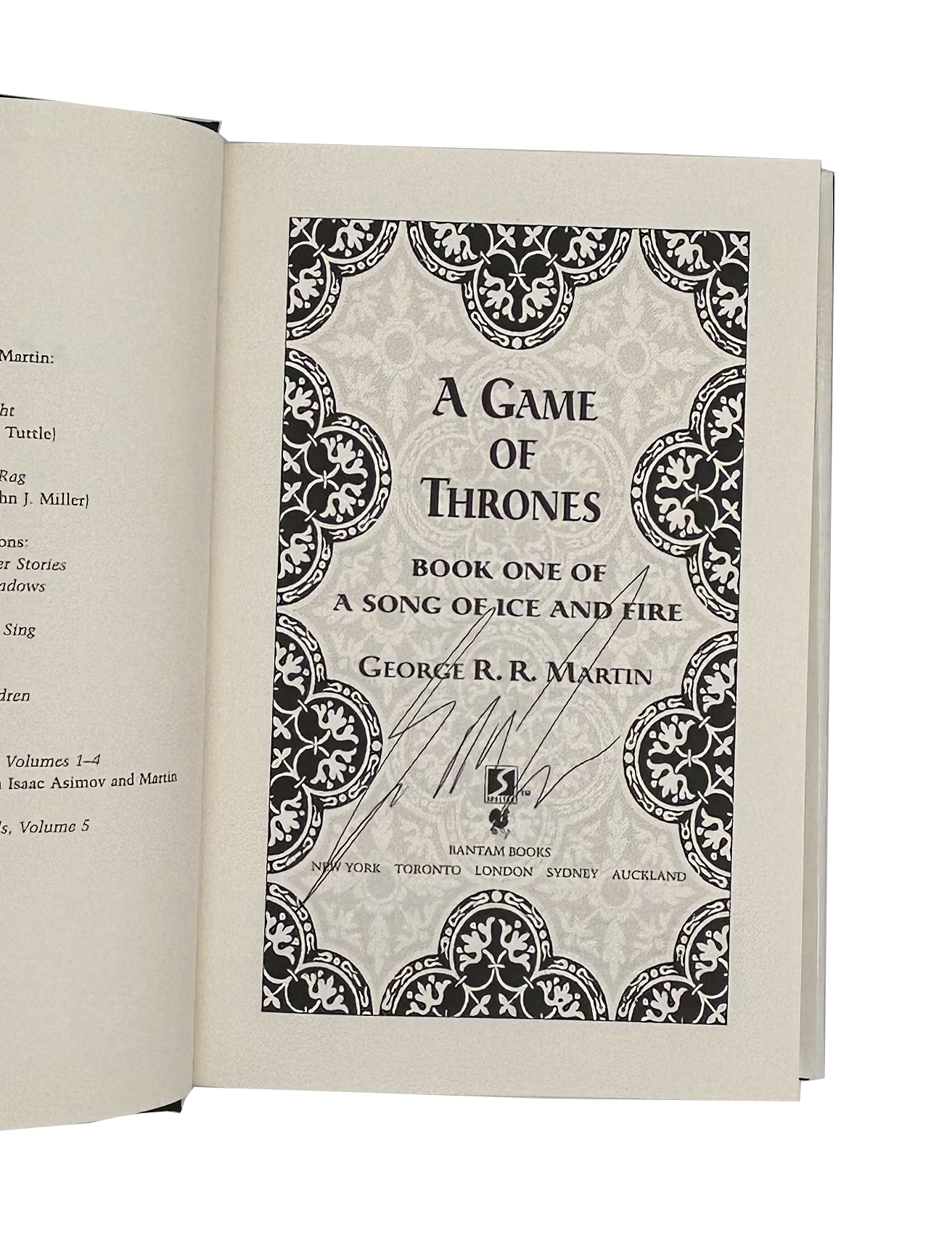 A Game of Thrones - George R.R. Martin [SIGNED]