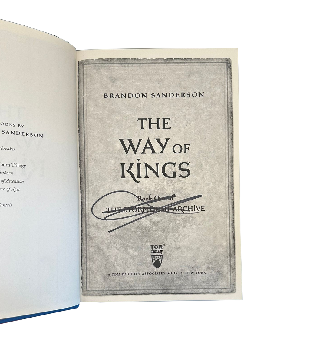The Way of Kings. First Edition. Signed